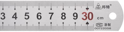 Metalen Liniaal 30 cm Roestvrij Staal - Precisie Meetlat voor Tekenen en Meten