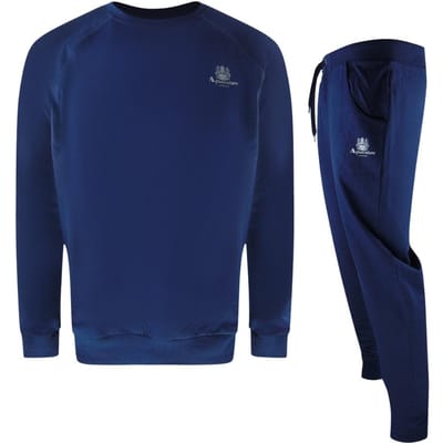 Aquascutum Heren Crest Trainingspak (Marineblauw)