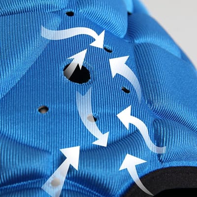 Sport Helm - Scrumcap Hoofdbescherming - Sport Beoefenen - Verstelbare Kinriemen - 40X40X35cm - Blauw