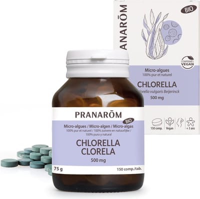 Pranarom - Chlorella - Bio - Bio - 150 comprimés