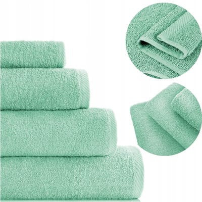 Bari Badhanddoek 50x100cm - Dikke Katoen Frottee - Sage Groen