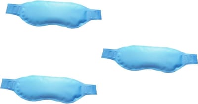 Verkoelende Oogpads - Oogmasker - Ontspanning Bevorderen - Warm en Koud Kompres - 3 Stuks - Blauw
