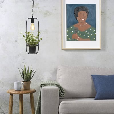 it's about RoMi Hanglamp Florence - Zwart - 19x19x52cm - Modern - Hanglampen Eetkamer, Slaapkamer, Woonkamer