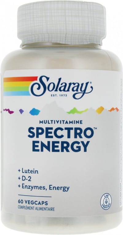 Solaray Spectro Energy Multivitamine 60 Plantaardige Capsules