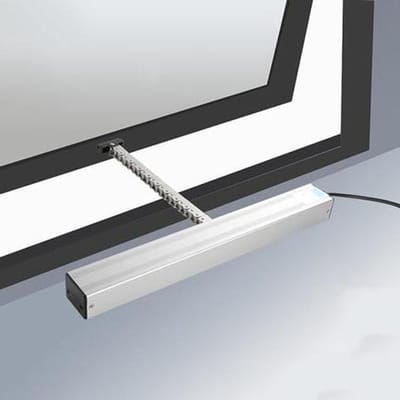 Elektrische Raamopener - Automatische Ketting - Ventilatie Verbeteren - Dubbele Metalen Ketting - 300-1000mm Slag - Grijs