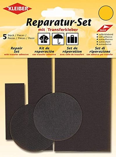 Reparatiedoek Set - Zelfklevende Patches - Kleding Herstellen - Waterdicht en Duurzaam - 5 Stuks - Bruin