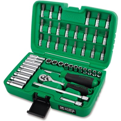 Gereedschapskist TOPTUL 1/4 inch 46 teilig