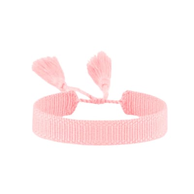 Planet Pink - Katoenen armbandje pastel roze