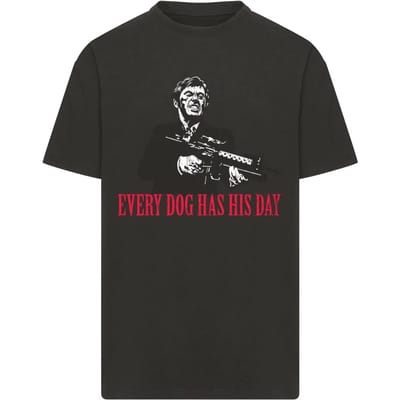 Merchcode Scarface - Every Dog Oversize Heren Tshirt - XS - Zwart