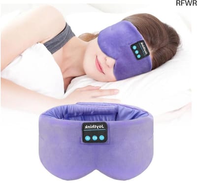 RFWR® Zijden Bluetooth Slaapmasker met Hoofdtelefoon – Innovatief Oogmasker voor Ontspanning en Comfort