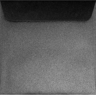 Vierkante Enveloppen Zwart Parelmoer 170x170mm voor Uitnodigingen en Trouwkaarten