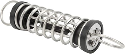 Schokabsorberende Veer, 6x300mm Bootlijn Mooring Veren van RVS, Ideaal voor Bootaanleg en Bescherming tegen Schokken