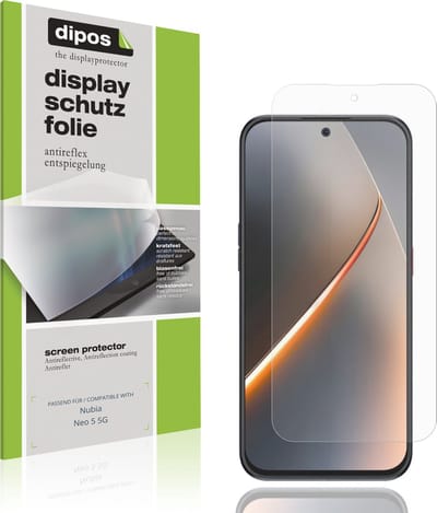 dipos – 4x Matte Beschermfolie geschikt voor Nubia Neo 5 5G | Krasbestendige & antireflecterende Screenprotector Ultra-Thin