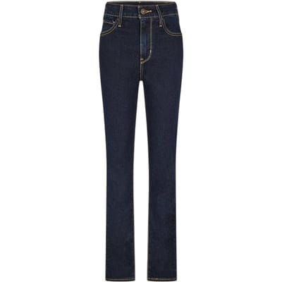 Levis Dames/Dames 721 Denim Skinny Jeans (Donkerblauw)