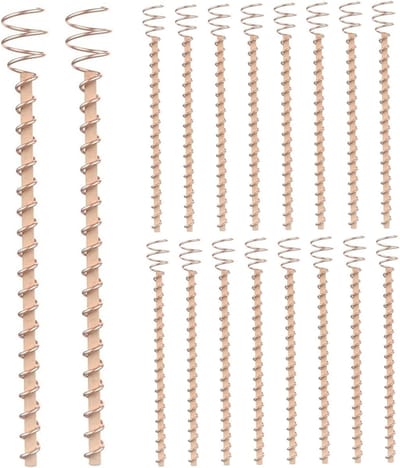 18 Stuks Koperen Tuinpalen 30 Cm - Elektrocultuur Antennes voor Planten - Houten Paal met Hoge Zuiverheid Koperdraad voor Gezonde Groente- en Tuingroei