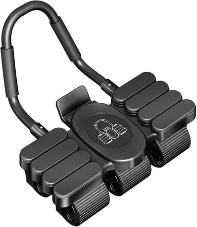 Buikspierroller - Core Trainer - Kracht Training - Automatische Terugkeer - 39x20x11 cm - Zwart