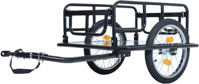 Fietsaanhangwagen Lastenwagen - 50 kg laadvermogen - Universele koppeling - 16 inch wielen - Met reflectoren - Geschikt voor boodschappen, reizen en transport