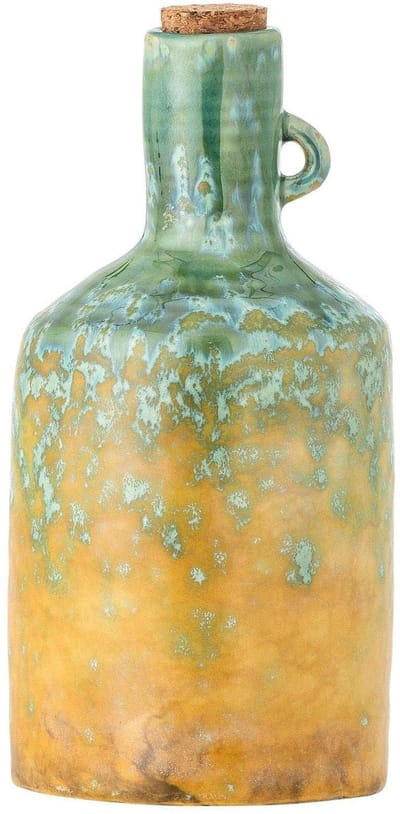 Bloomingville Oliefles aardewerk groen Yuma - 425ml
