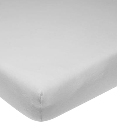 Jersey hoeslaken voor boxmatras - lichtgrijs, 100% katoen, ademend, geschikt voor diverse maten