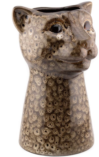 HomeBound by KY | Aardewerk vaas luipaard speckled | bloemenvaas | vaas luipaard