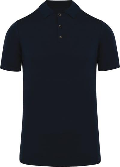 Spasso Ecologische tricot herenpolo SP203 - Navy Blue - M