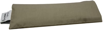 SnelShoppen - Luxe Oogkussen met Lijnzaad/Lavendelvulling, 100% Katoen, 23 x 11 cm, Grijs - Perfect voor Yoga, Meditatie, Ontspanning, Stress en Migra