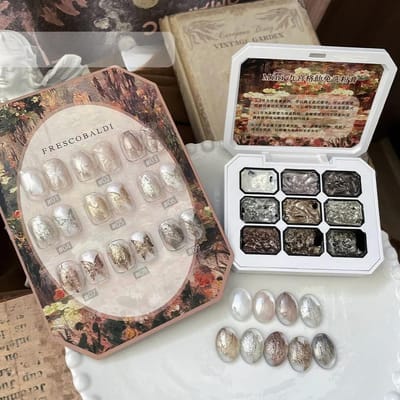 9 kleuren Aurora poeder, schelpvormige glitter, feeënpoeder, populariteit, brokaatpoeder, effen nagelkunst, effen nagelkunst