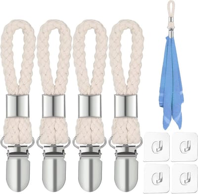 4 stuks hangende theedoeken clips – metalen keukenhanddoeken met ophanglus voor keuken en badkamer