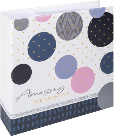 Walther ME-485-L Amazing Memories - Memo insteekalbum - Formaat 20 x 20 cm - 200 foto's 9 x 13 cm - Blauw