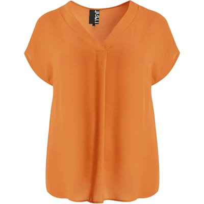 Top met V-hals draping dames Mat Fashion