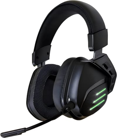 KAD® Game headset draadloos - Headset - Game headset - Gaming headsets - Zwart - 22cm x 22cm x 11cm