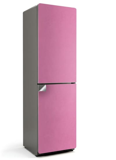 Wallfluent Koelkaststickers - pastelroze Koelkast Folie - 60 cm x 205 cm - Pastelroze Koelkaststickers - Waterdichte Koelkast Sticker - Koelkast Makeover - Koelkast Decoratie Stickers - Koelkast Cover