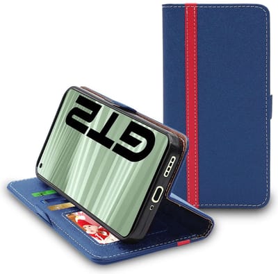 ebestStar - Hoes geschikt voor Realme GT 2 5G, Wallet Etui, Book case hoesje, Donkerblauw, Rood