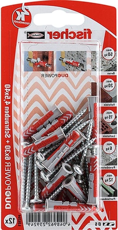 Bevestigingspluggen - Universele pluggen - Stevig ophangen - Twee componenten - 6x30mm
