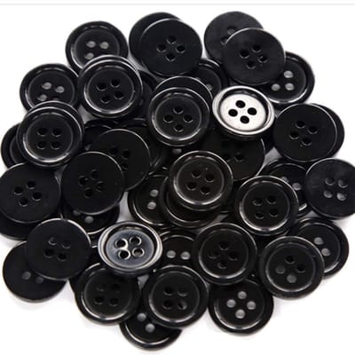 160 stuks zwarte, handgemaakte knopen; een assortiment van 5 verschillende maten ronde naaiknopen, geschikt voor kleding, DIY-projecten, jassen, overhemden, lange broeken en korte broeken