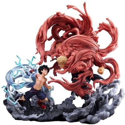 Tomy My Hero Academia Super Situation PVC Statue Izuku Midoriya vs. Muscular 30 cm Beeld