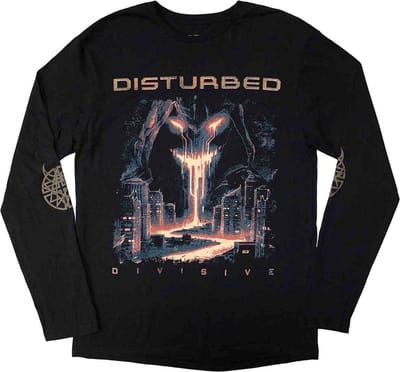 Disturbed - European Tour '23 Divisive Longsleeve shirt - S - Zwart