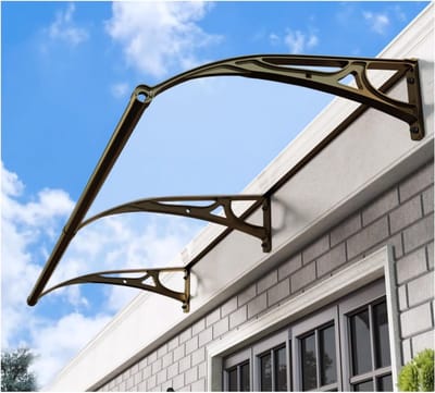 Voordeurluifel Polycarbonaat - Regenbescherming Buiten - Bescherming Entree - Eenvoudig te Monteren - 100x240cm - Transparant