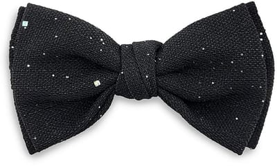 Sir Redman - Strikken - strik Midnight Spark - zwart / zilver glitter