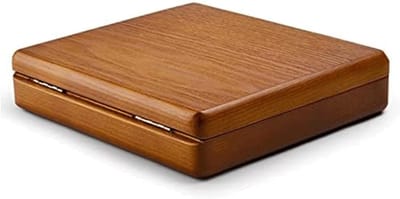 Sieradendoos Houten - Opberger Organizer - Sieraden Opbergen - Ruime Indeling - 15 x 14 x 13 cm - Roomwit