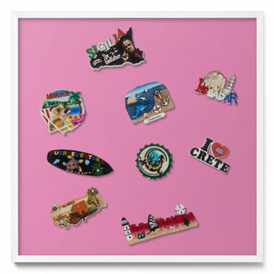 Tulup Magneetbord met Witte Frame - Roze Magneetbord in Stijlvolle Kleuren - 50 cm x 50 cm - Roze kleur - Magnetisch Bord Decoratief - Magneetbord Multifunctioneel - Magneetbord Voor Thuiskantoor