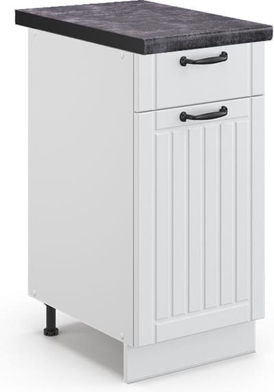 Vicco Fame-Line Keukenonderkast – 40 cm, WB Antraciet Wit Landhuis
