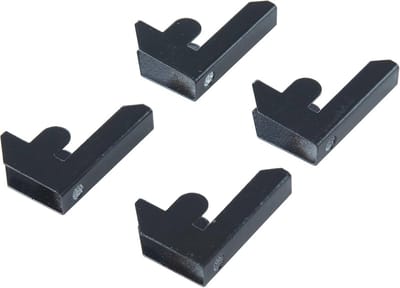 Connector voor steekrek, opbergrek, heavy duty rek, metalen kelderrek, werkplaats rek, set van 4 of 6 stuks, zwart of zilver