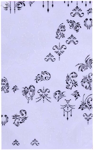 Allepaznokcie F566 - Nagelstickers - Dunne Zelfklevende Ornamenten