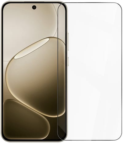 Coverup Screen Protector - Geschikt voor OPPO A6 Pro 5G Screen Protector - Coverup Full-Cover 9H Tempered Glass - Zwart