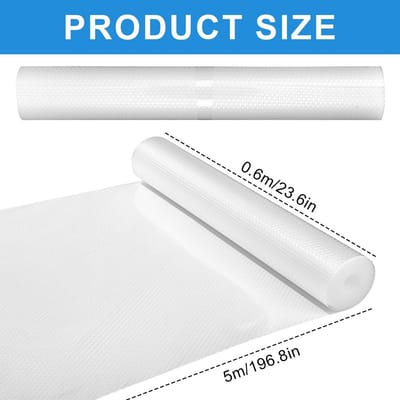Dailygoods- Lademat 60 cm x 500 cm - Waterdichte Antislipmat - EVA-materiaal - Keukenkastmat - Niet-klevend - Voedselveilig