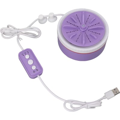 Mini Turbo Wasmachine Getimed Instelbaar Multifunctioneel USB-voeding Draagbare Mini Turbo Wasmachine paars