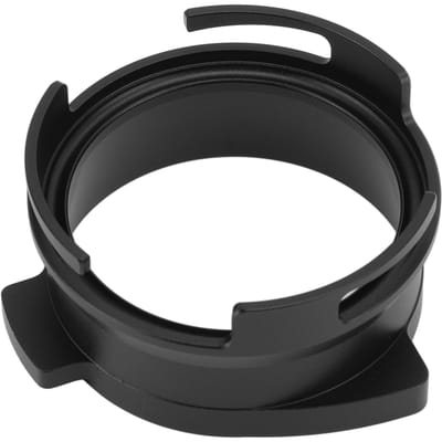 Entonnoir de Dosage pour Porte-filtre à Café 54mm Alliage d'Aluminium Entonnoir de Dosage Rotatif Accessoires pour Machine à Café Noir noir