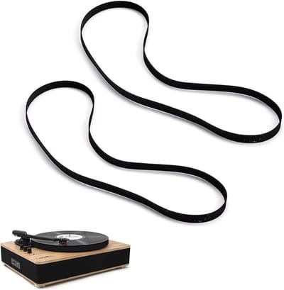 Set van 2 duurzame 200 mm platenspeler elastieken, essentieel vervangingsmateriaal voor muziekapparatuur, compatibel met de meeste platenspelers