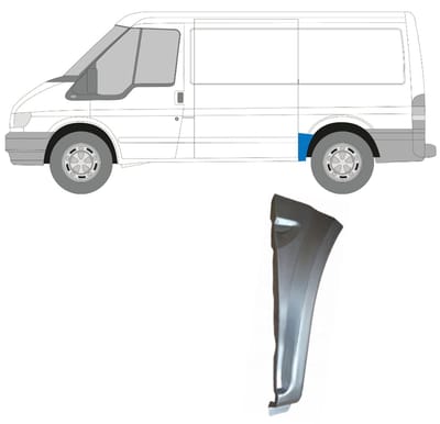 Reparatiepaneel achterspatbord voor Ford Transit 2000-2013 / Links
